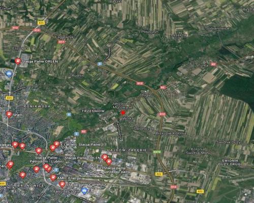 Działka usł. z przeznacz. pod bud. stacji paliw