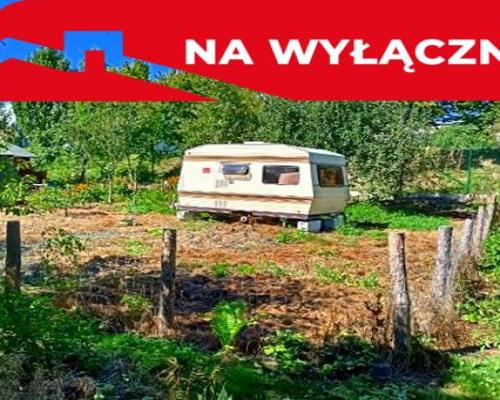 ROD ul.Wapienna-300m² działki+przyczepa kempingowa