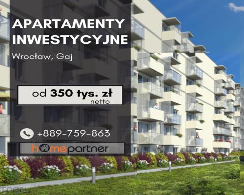 Apartamenty wykończone pod klucz Wrocław Gaj!