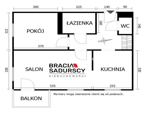 2 pok ok 52 z balkonem, rejon Czerwonych Maków