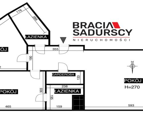 Apartament,3-pok, Grzegórzki Park