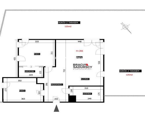 Apartament z dużym ogrodem na Zabłociu