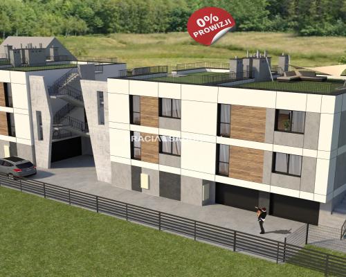 3 pok 63m2 balkon+taras Biezanów 11.400/m2