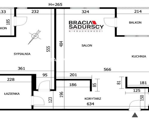 2 pok 56m2 dwa balkony nowoczesne Kliny
