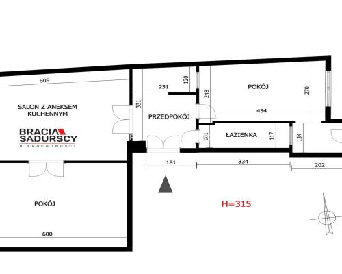 apartament 3 pok ul. J. Lea, Krowodrza