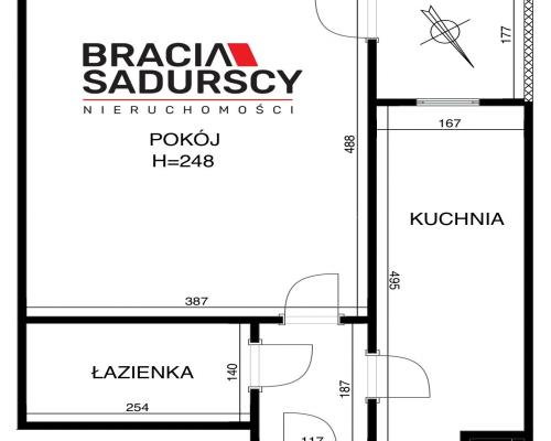 Kawalerka z balkonem na parterze-Płaszów