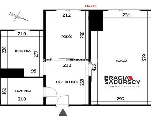 2-pokojowe mieszkanie 37 m² – ul. Zubrzyckiego