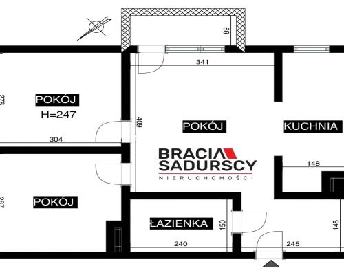 M-3 3 POK. 43 M2 BALKON PIWNICA NOWA HUTA WIDOK
