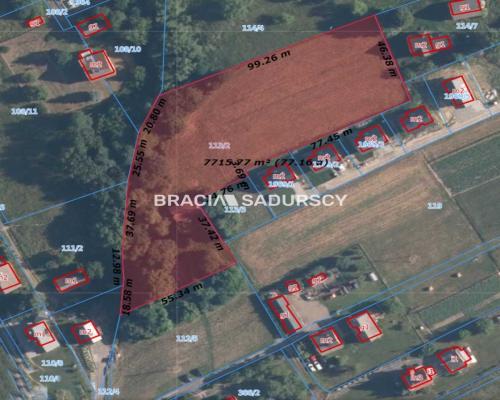 Działka budowlana 77 ar. w Krzywaczce!