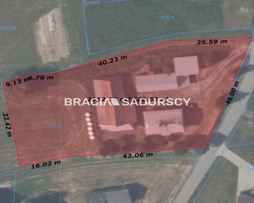Gnojnik, Działka budowlana o pow.: 2700 m2