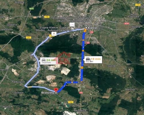 Działka 2800m², Brzeziny, gmina Morawica