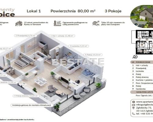Spok&oacute;j, kt&oacute;ry pokochasz  
Apartamenty Zgłobice to kameralna inwestycja w spokojnej, zielonej okolicy blisko Tarno