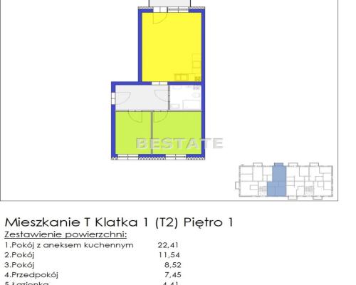Nowe mieszkanie 3 pokojowe z balkonem
