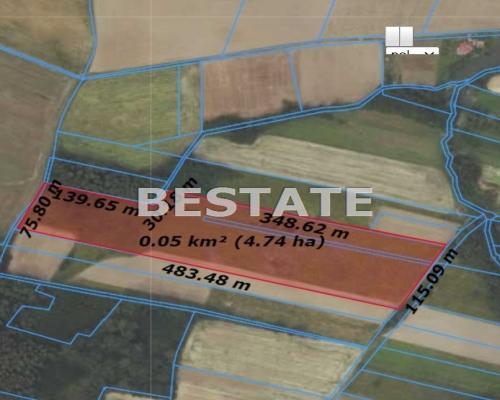 Działka 5,43 ha pod każdą uprawę