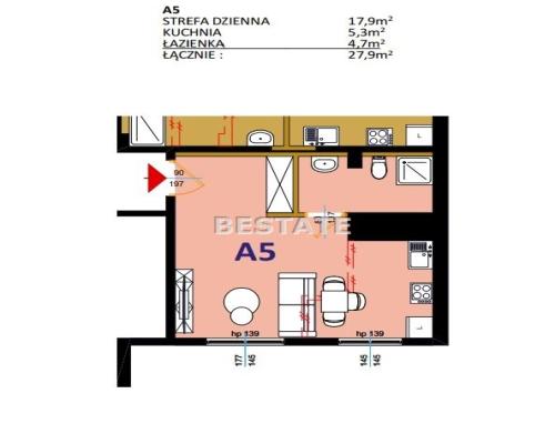 8 kawalerek w bloku mieszkalnym, Bugaj