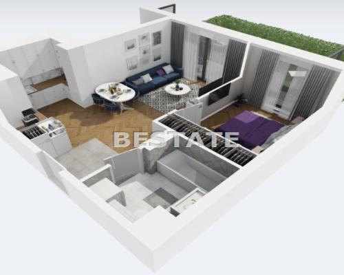 2 pokoje z tarasem i ogrodem, apartamenty Widzew
