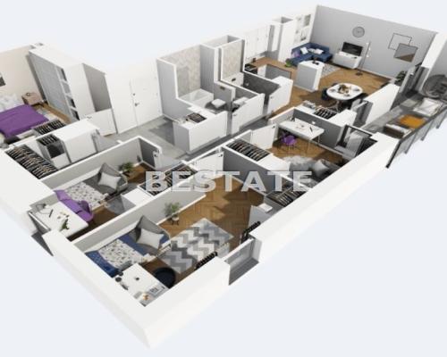 5 pokojowy apartament, loggia 9 m.kw Widzew