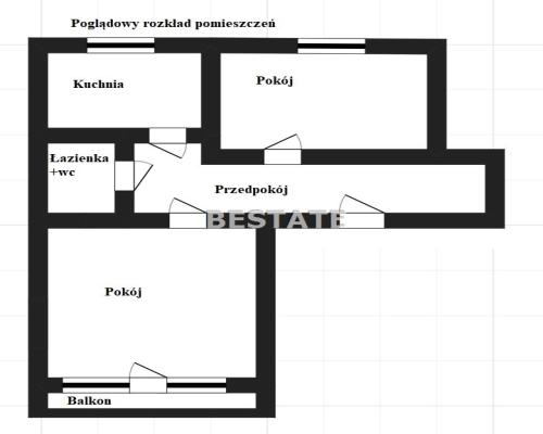 M3 rozkładowe, Bugaj,loggia, parking