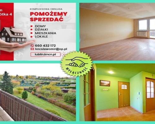 Blisko Nałęczowa, 3 pokoje z garażem i działką.