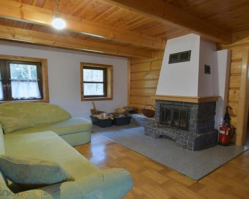 Piękny dom z bali przy lesie, w górach, dz.5799 m2