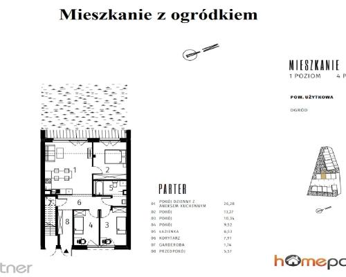 Mieszkanie z ogródkiem