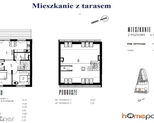 Mieszkanie dwupoziomowe z poddaszem