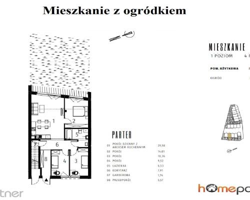 Mieszkanie z ogrodem