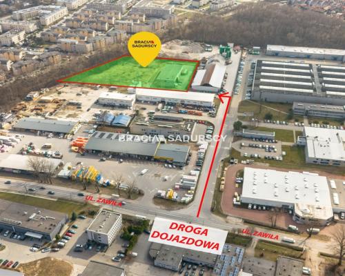 Kraków ul. Zawiła biurowiec z halą