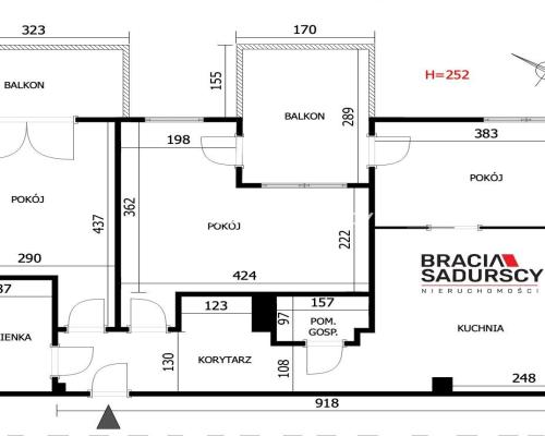 3-POKOJOWE, DWA BALKONY, ATRAKCYJNA LOKALIZACJA
