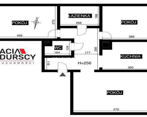 3pok obok Serenady/2014r./zamykany garaż/70,5m2