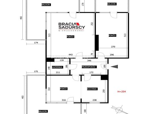 Bronowice/ 3-pok mieszkanie/3 balkony/m.naziemne/