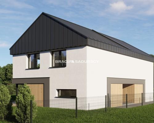 3pok.65m2 dwupoziomowe/nowoczesna bryła budynku