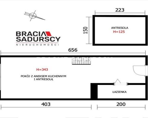 Lokal z antresolą na Kazimierzu – inwestycja!