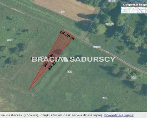 Działka budowlano - rolna w pobliżu Zamku Tenczyn