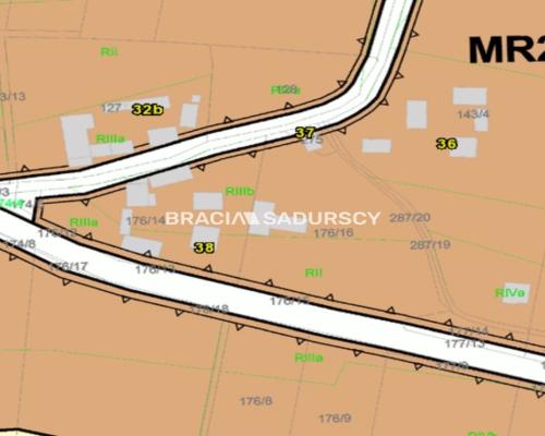 Działka budowlana 24,47 a, Damice blisko Krakowa