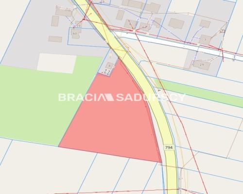 Działka usługowa przy drodze wojewódzkiej nr 794