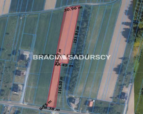 Działka budowlana Cholerzyn, gmina Liszki.