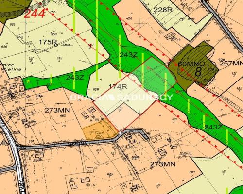 działka budowlano - rolna  koło Wieliczki