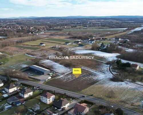 Działka budowlana w Jaśkowicach k/Skawiny gm. Skawina, powiat krakowski. Działka o powierzchni 6200 m2 i wymiarach części gł&oa