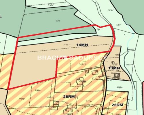 Widokowa działka budowlana w Głogoczowie