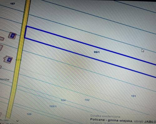 Duża działka 2,9 ha w Jabłonowie gm. Policzna.