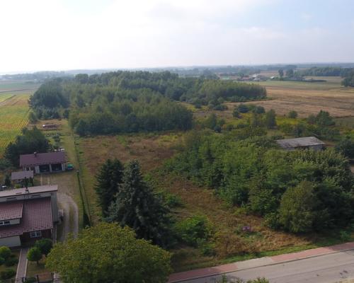 Działka, Dąbrowica, Ludwin, 10,5 ar, media,