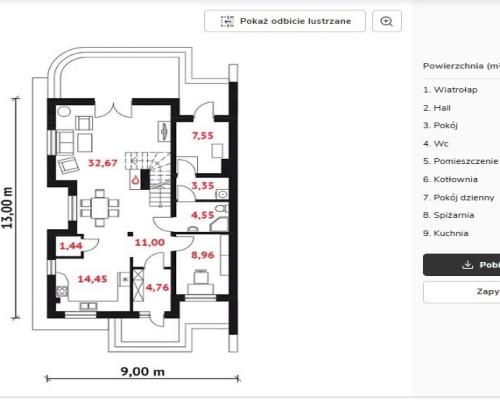 Dom w stanie surowym 157m2  Charlęż g. Spiczyn