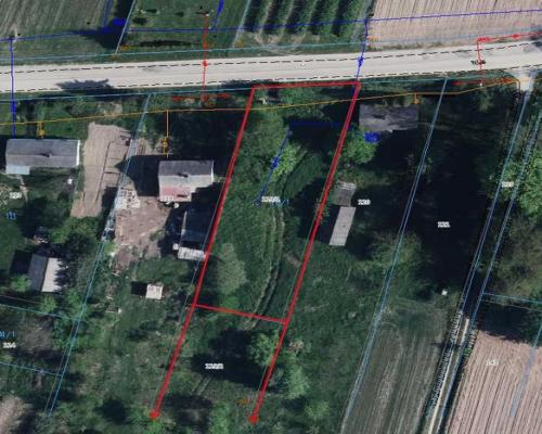 Gm. Wąwolnica - 100ar z projektem domu.