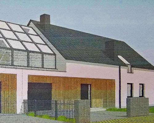 Działka z projektem na dwa domy dwulokalowe