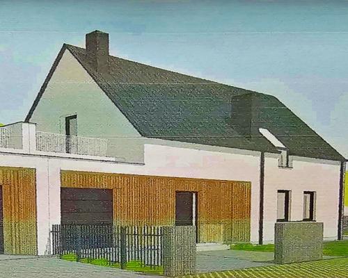 Działka z projektem na dwa domy dwulokalowe