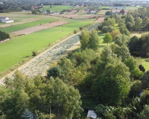 Praktyczne wymiary,zaciszna lokalizację, dużo ziel