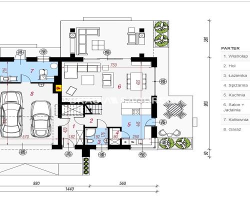Dom wolnostojący, stan surowy otwarty