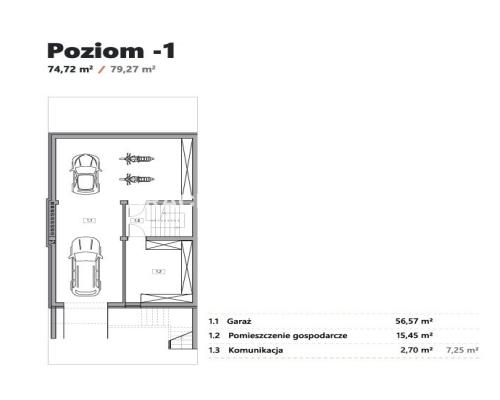 Bliźniak z garażem i ogrodem - 245,38 m2