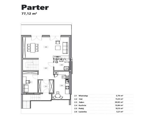 Bliźniak z garażem i ogrodem - 245,38 m2